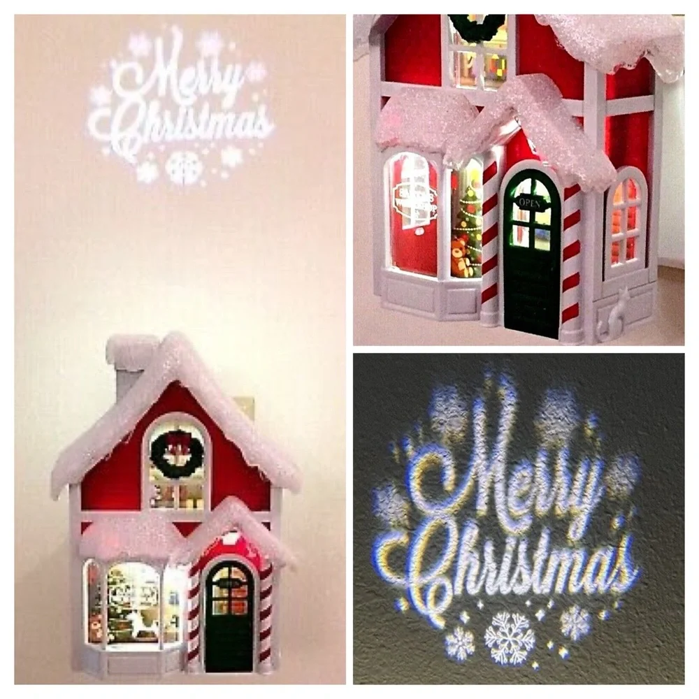 BATH AND BODY WORKS SANTAS WORKSHOP PROJECTOR NIGHTLIGHT WALLFLOWER PLUG